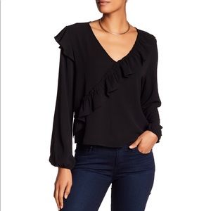 Melrose and Market Long Sleeve Ruffle Blouse